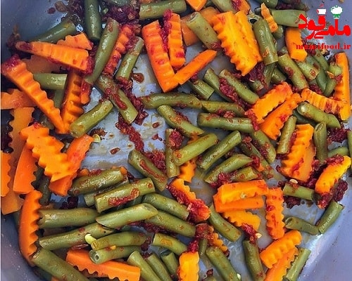 خوراک کوفته قلقلی با سبزیجات