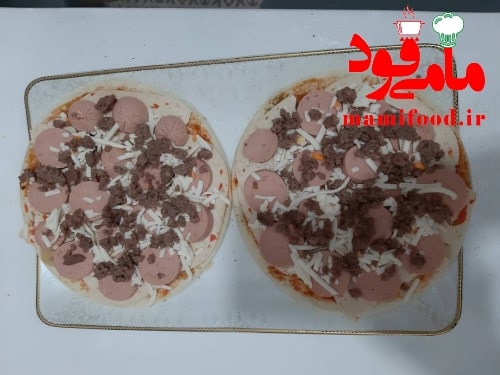 پیتزا ژامبون خانگی