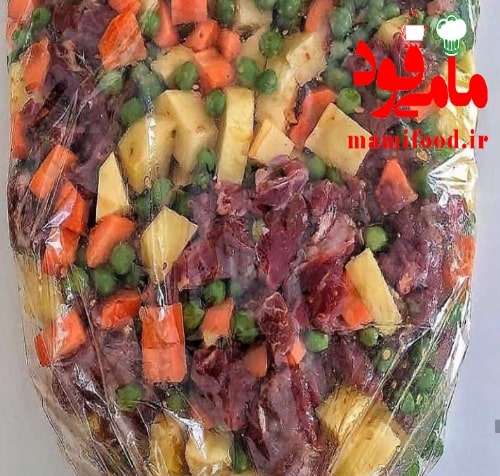خوراک گوشت و سبزیجات ترکی