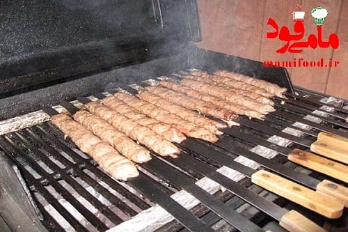 کباب کوبیده مرغ با زعفران