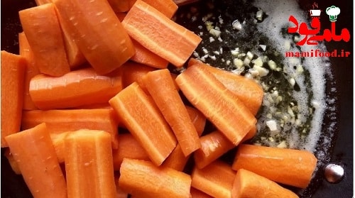 هویج کباب شده با لعاب کره عسل
