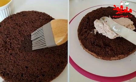 کیک اسفنجی شکلاتی