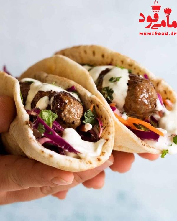 کوفتا کباب غذایی خاورمیانه ای
