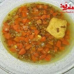 سوپ عدس و هویج