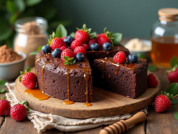 طرز تهیه کیک شکلاتی رژیمی با عسل